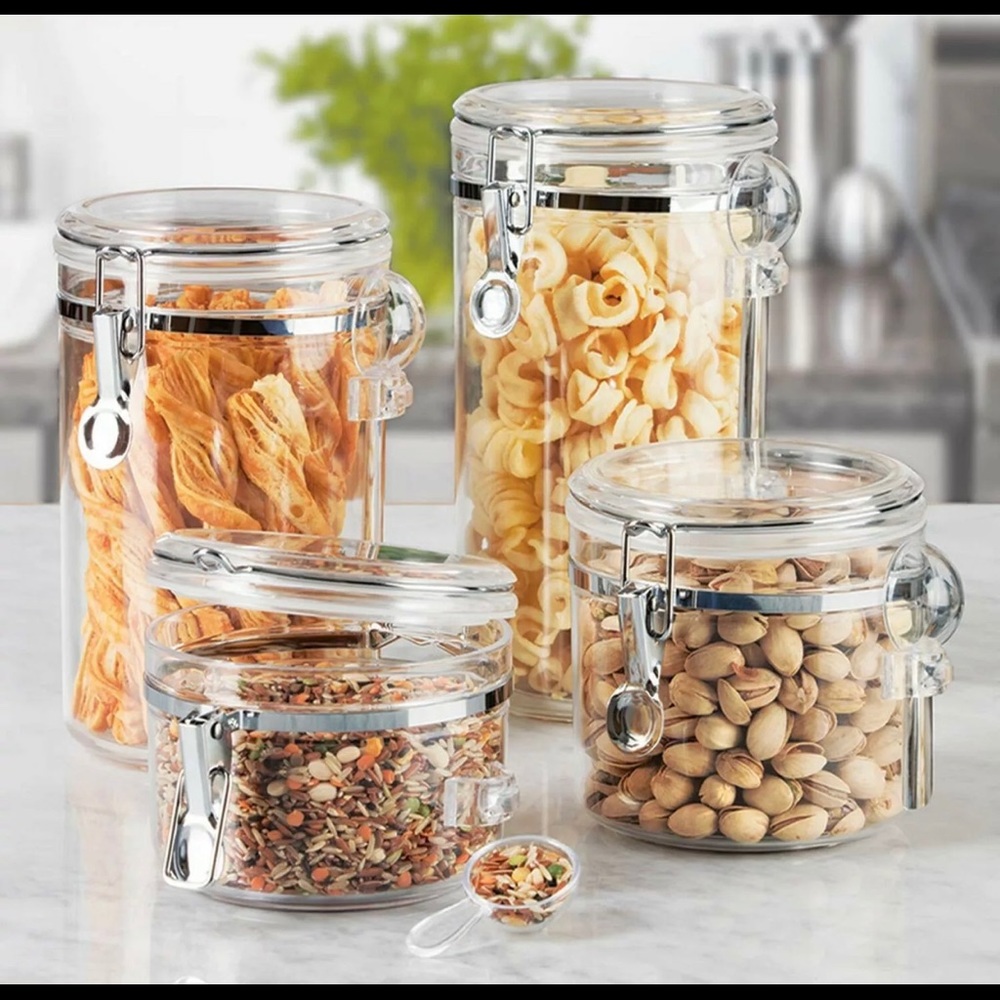 😁 Oggi 4-Piece Acrylic Canister Set